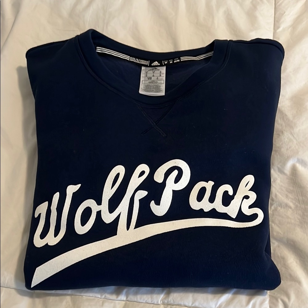 Adidas Blue Crewneck Sweatshirt Size Medium
